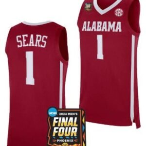 Mark Sears Alabama Crimson Tide Final Four Red Basketball Stitched Jersey 1