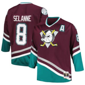 Teemu Selanne Anaheim Mighty Ducks Retro Throwback Jersey 8