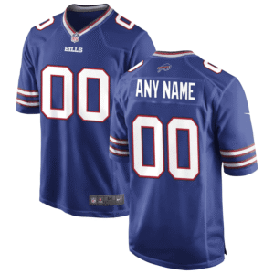 Custom Buffalo Bills Royal Blue Game Jersey