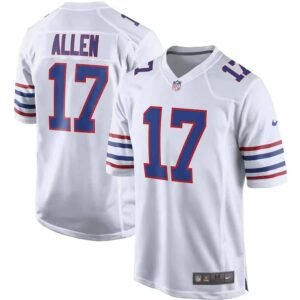 Josh Allen Buffalo Bills White Away Jersey 17