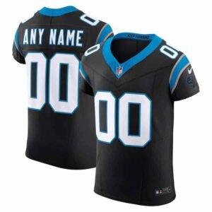 Custom Carolina Panthers Black Game Jersey