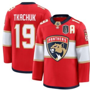 Any Player Custom Florida Panthers 2025 Stanley Cup Finals Red Home Jersey