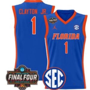 Any Player Custom Florida Gators 2025 NCAA Final Four Blue Jersey