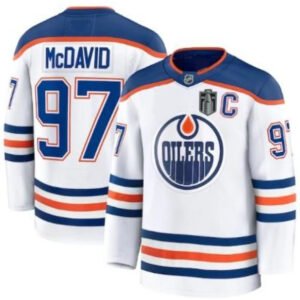 Any Player Custom Edmonton Oilers 2025 Stanley Cup Finals White Away Jersey
