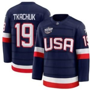 Any Player Custom Team USA 4 Nations Face Off Stars and Stripes Jersey