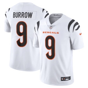 Joe Burrow Cincinnati Bengals White Game Jersey 9
