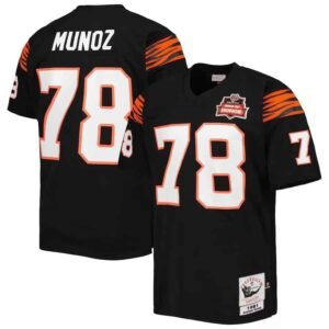Anthony Munoz Cincinnati Bengals Retro Throwback Jersey 78