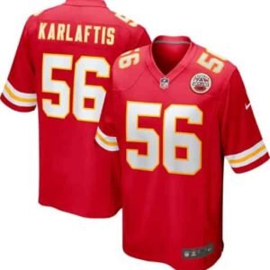 George Karlaftis Kansas City Chiefs Red Home Jersey 56