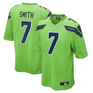 Geno Smith Seattle Seahawks Neon Green Alternate Jersey 7