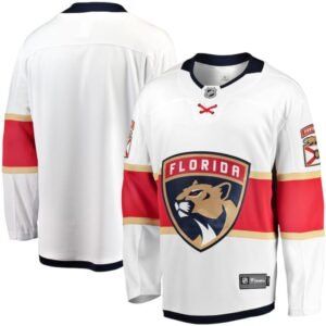 Custom Florida Panthers White Away Jersey
