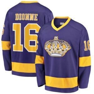 Marcel Dionne Los Angeles Kings Retro Purple Gold Crown Jersey 16