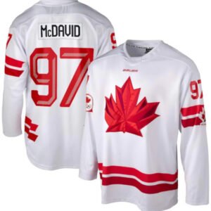 Any Player Custom Team Canada 2026 Winter Olympics White Away Jersey